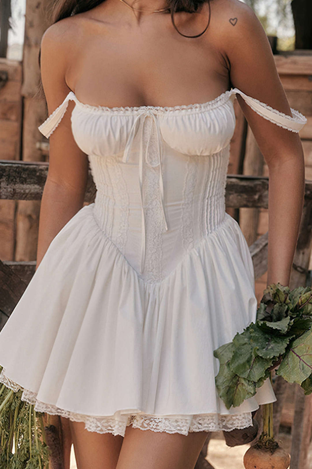 Lace Slip Mini Elbise