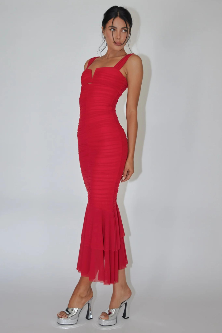 Lucia Midi Elbise