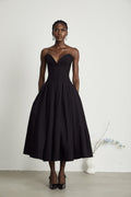 Katherine Straplez Korse Midi Elbise