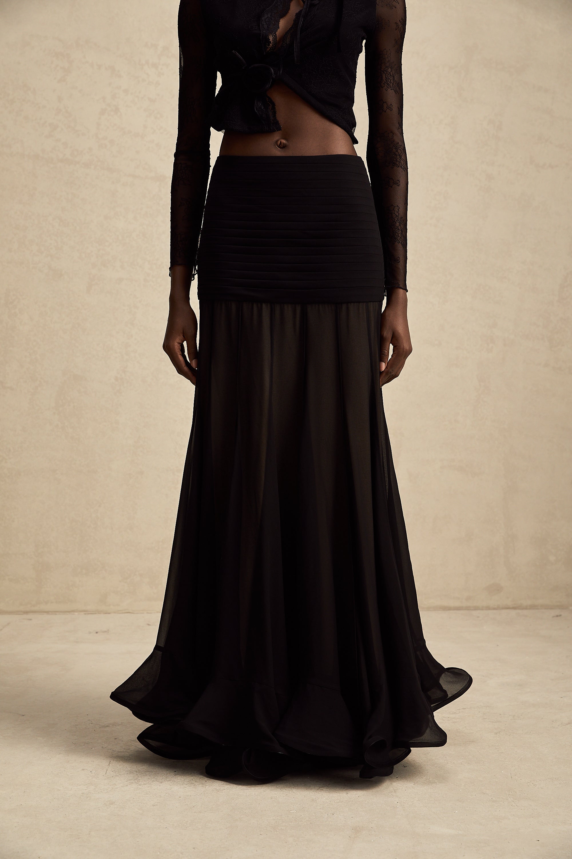 Jacqueline Tül Maxi Etek