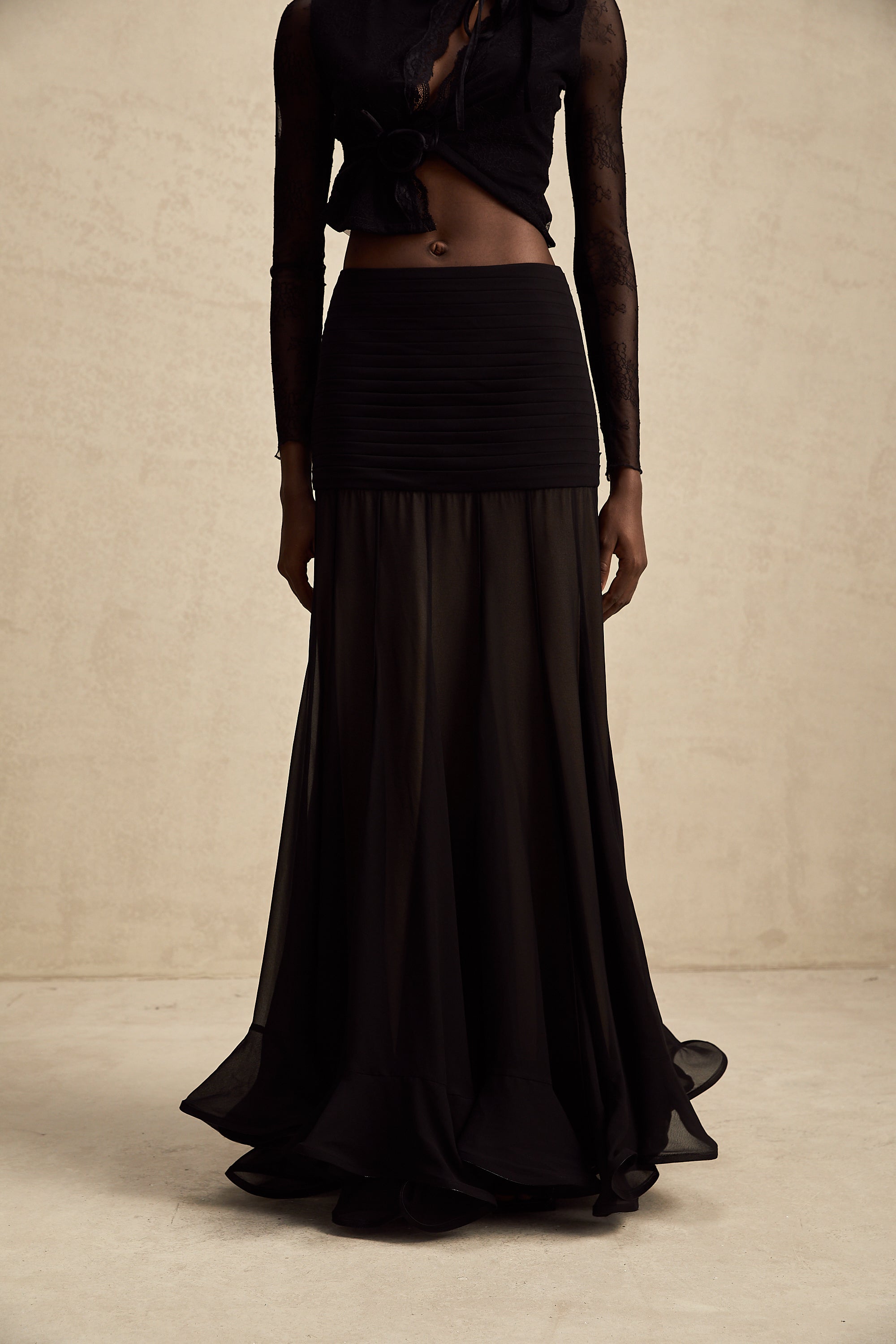 Jacqueline Tül Maxi Etek