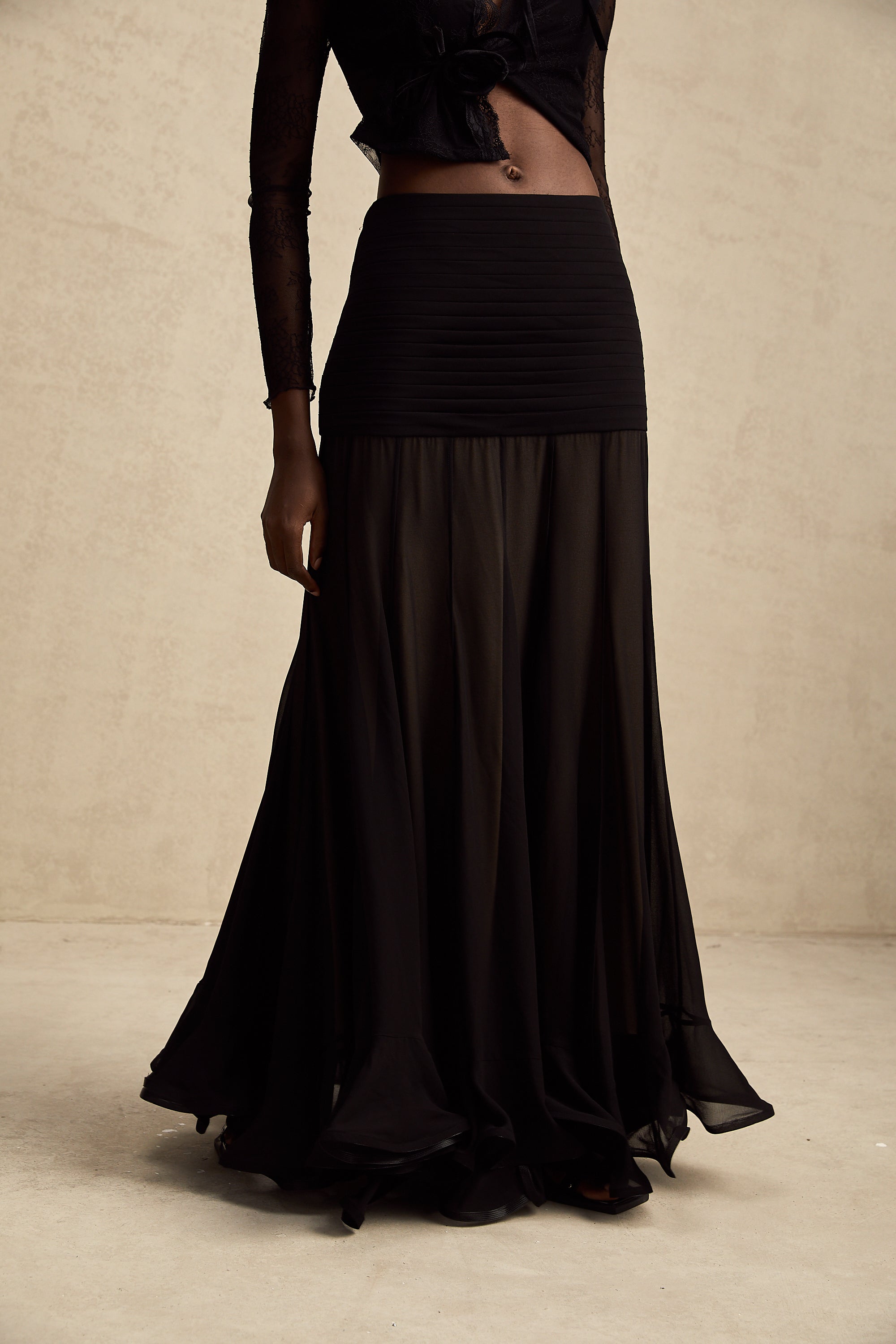 Jacqueline Tül Maxi Etek