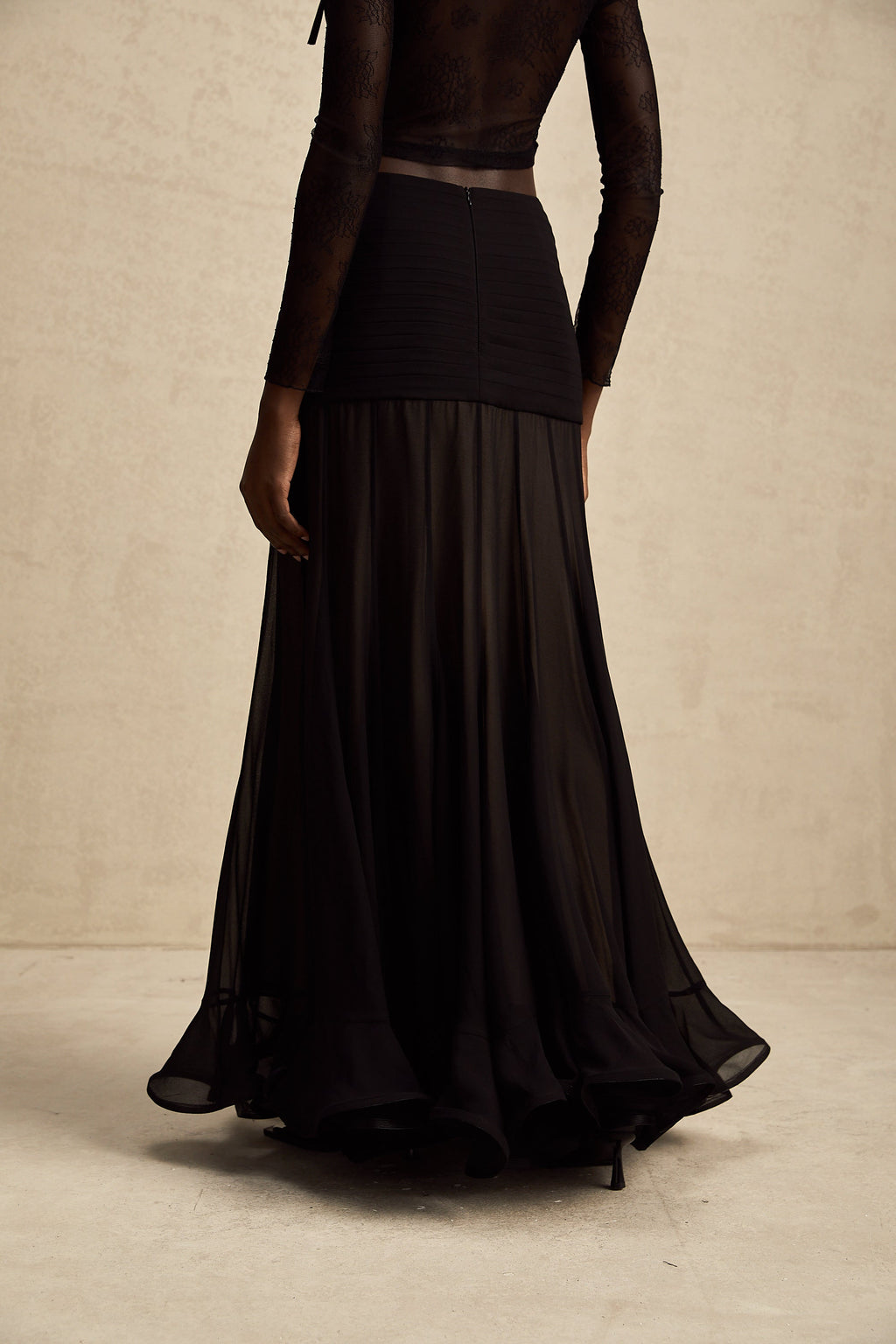 Jacqueline Tül Maxi Etek