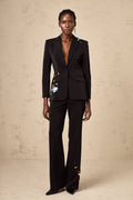 Alina Siyah Pullu Blazer Ceket & Pantolon Takım