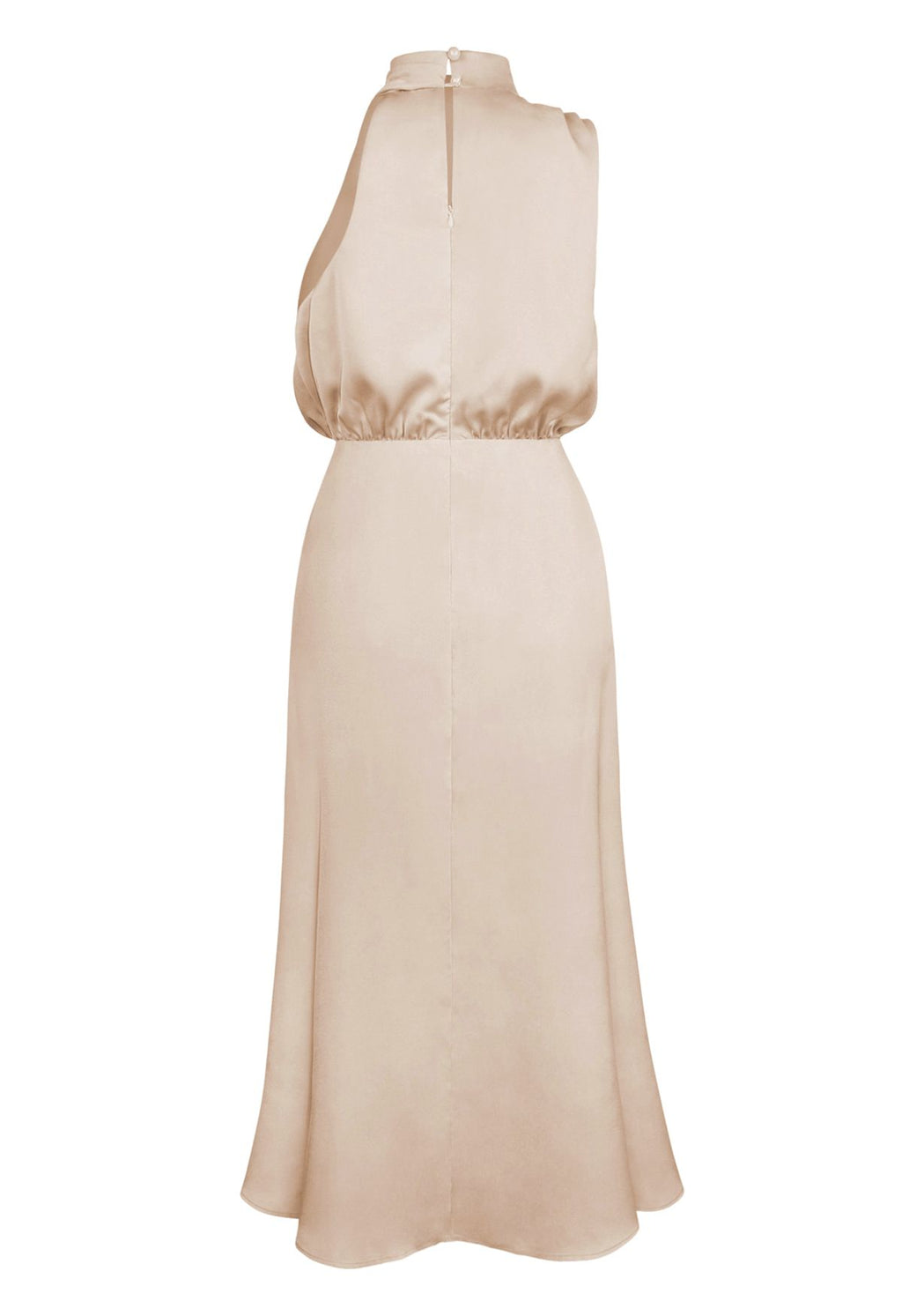 Apricot Asimetrik Midi Elbise