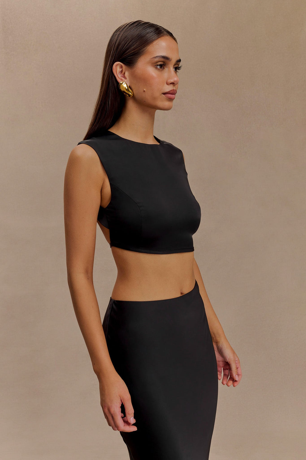 Viviana Sırt Dekolteli Crop