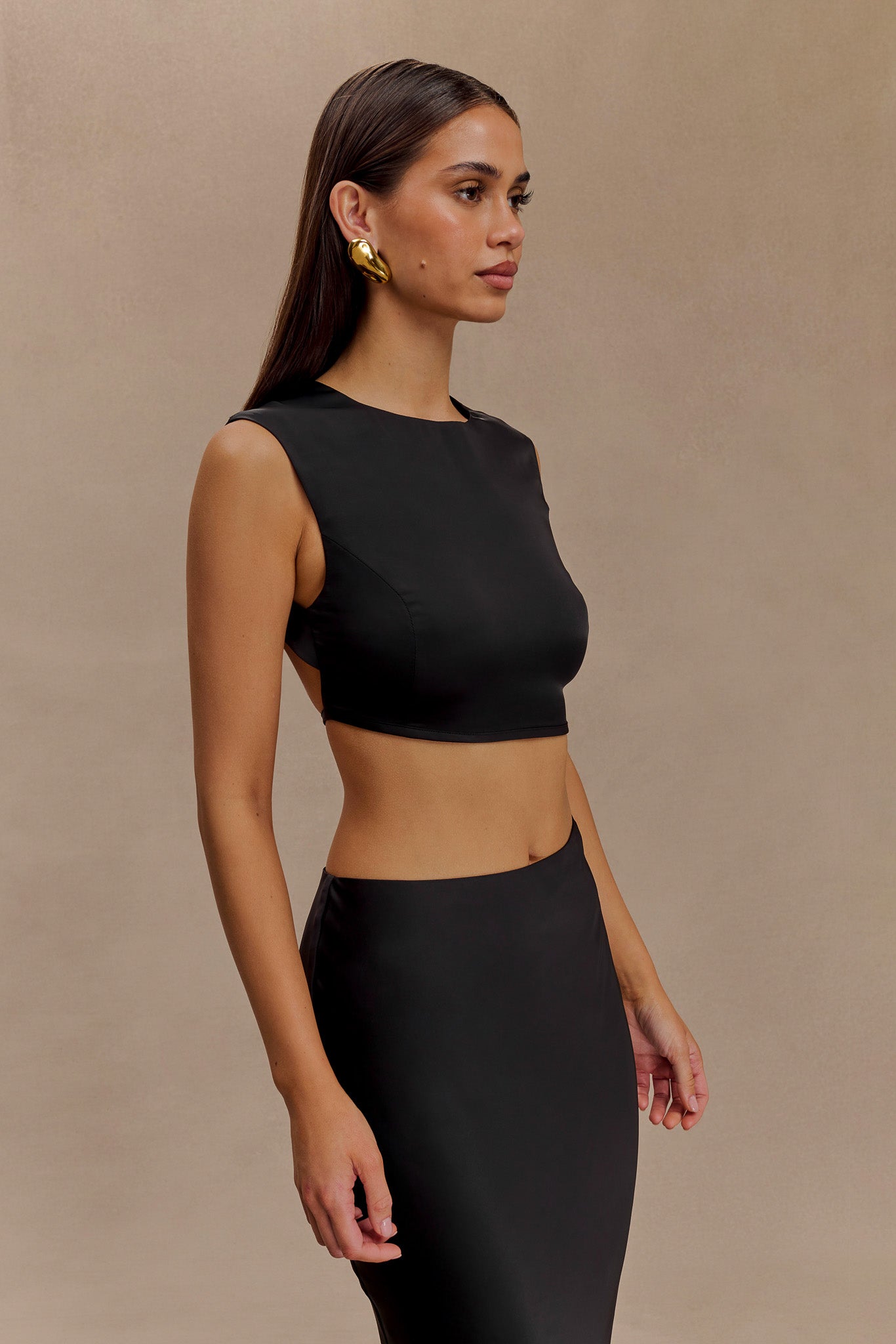 Viviana Sırt Dekolteli Crop