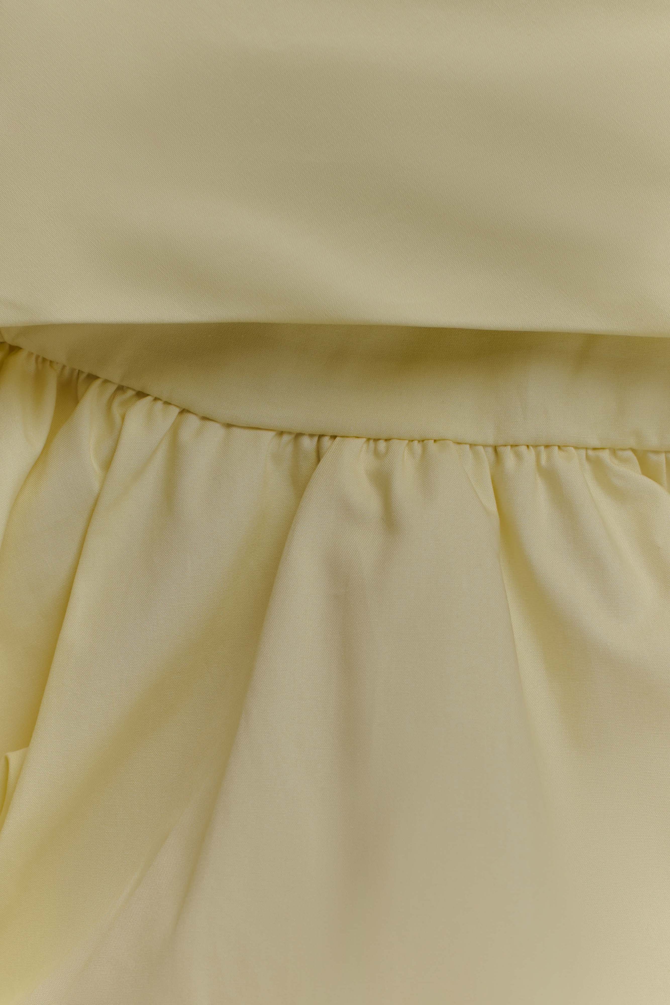 Amirah Strapless Bubble Crop Üst