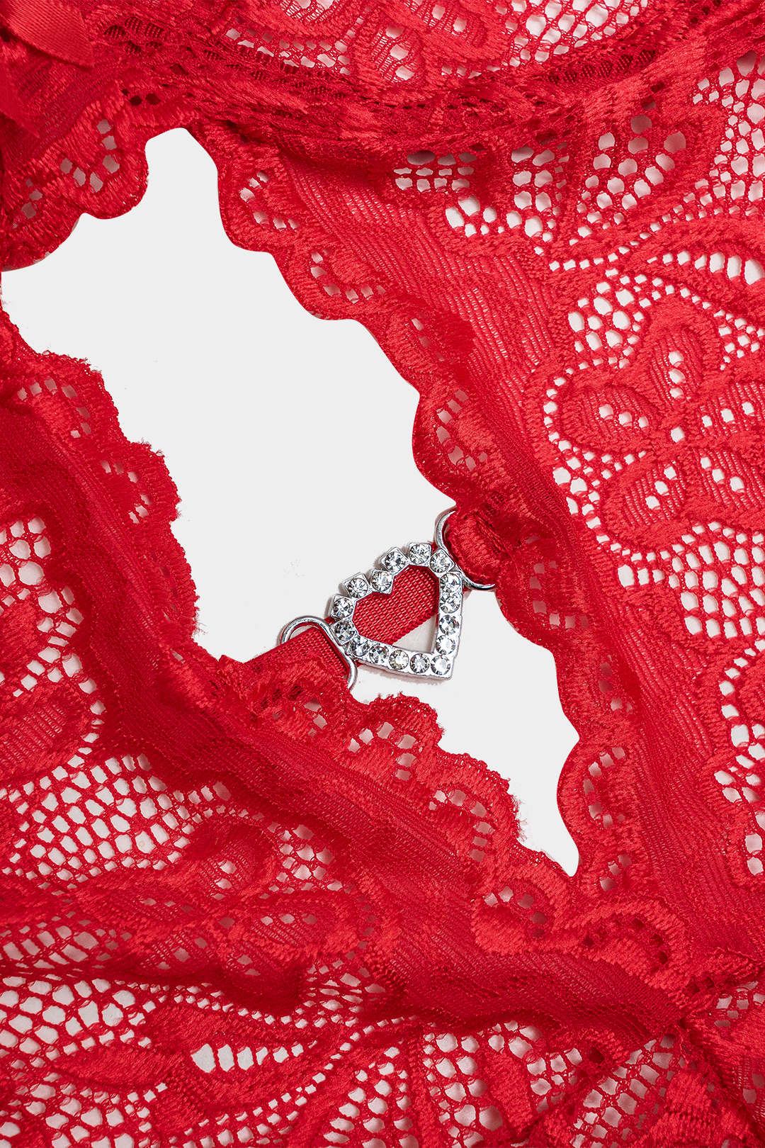Red Velvet Etekli Jartiyer Seti