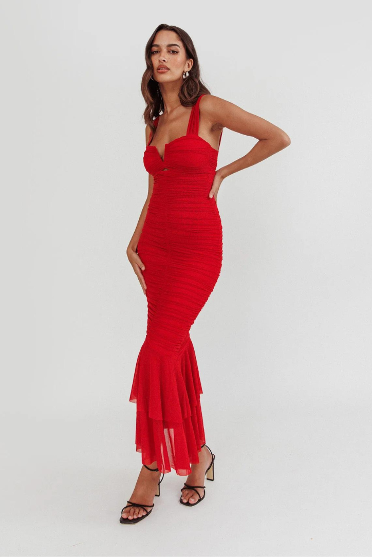 Lucia Midi Elbise