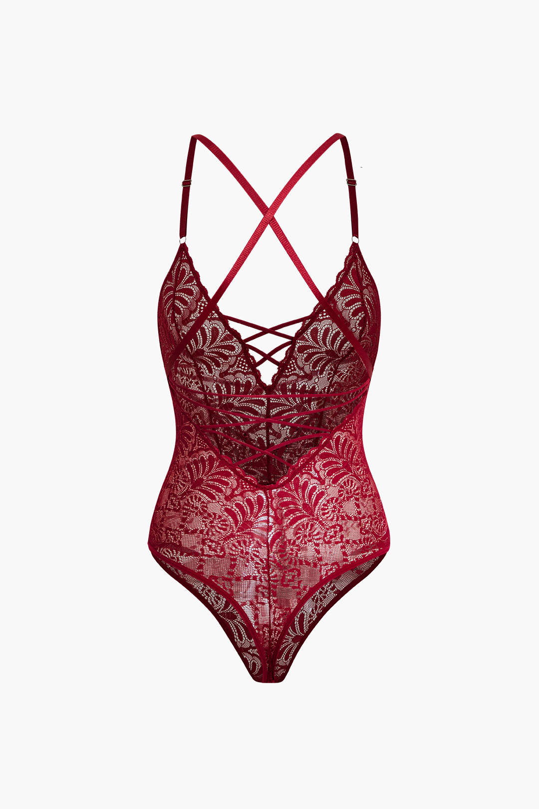Çapraz Sırt Dekolteli Bodysuit