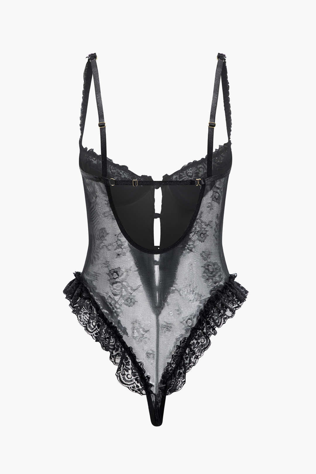 Düğme Dekolteli Bodysuit