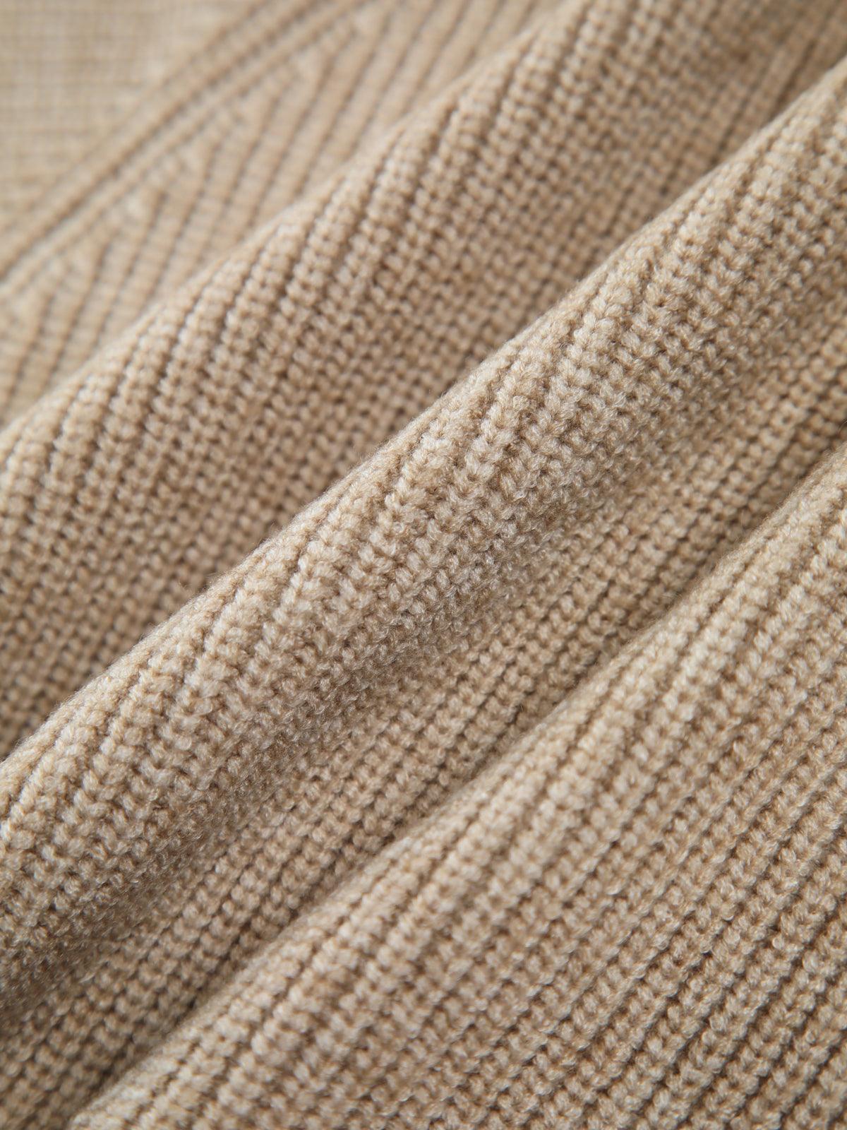V Yaka Örgü Crop Kazak