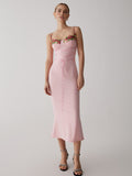 İnce Bodycon Uzun Elbise