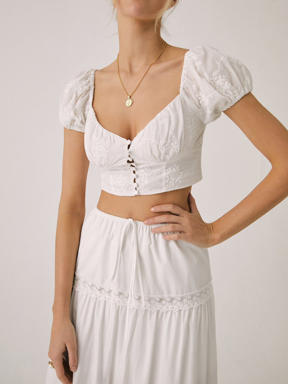 Zarif Pamuklu Crop