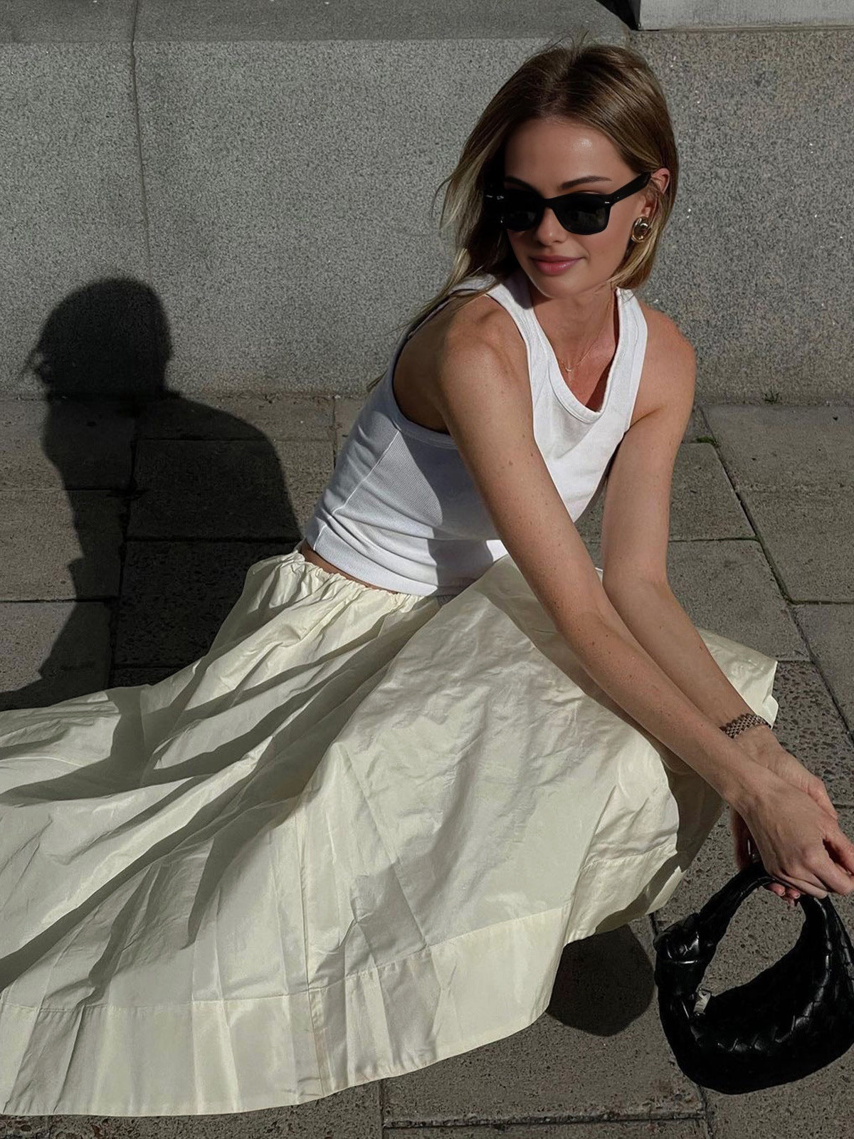 Creamy Midi Etek