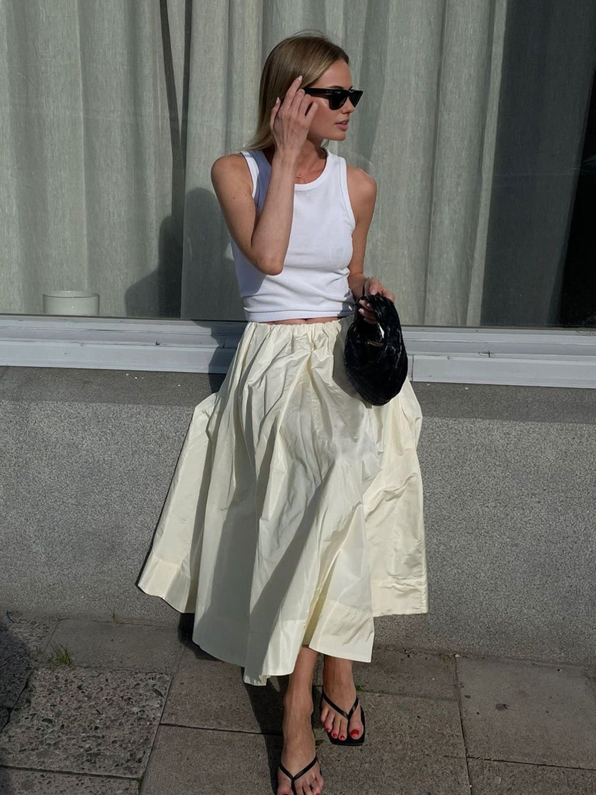 Creamy Midi Etek