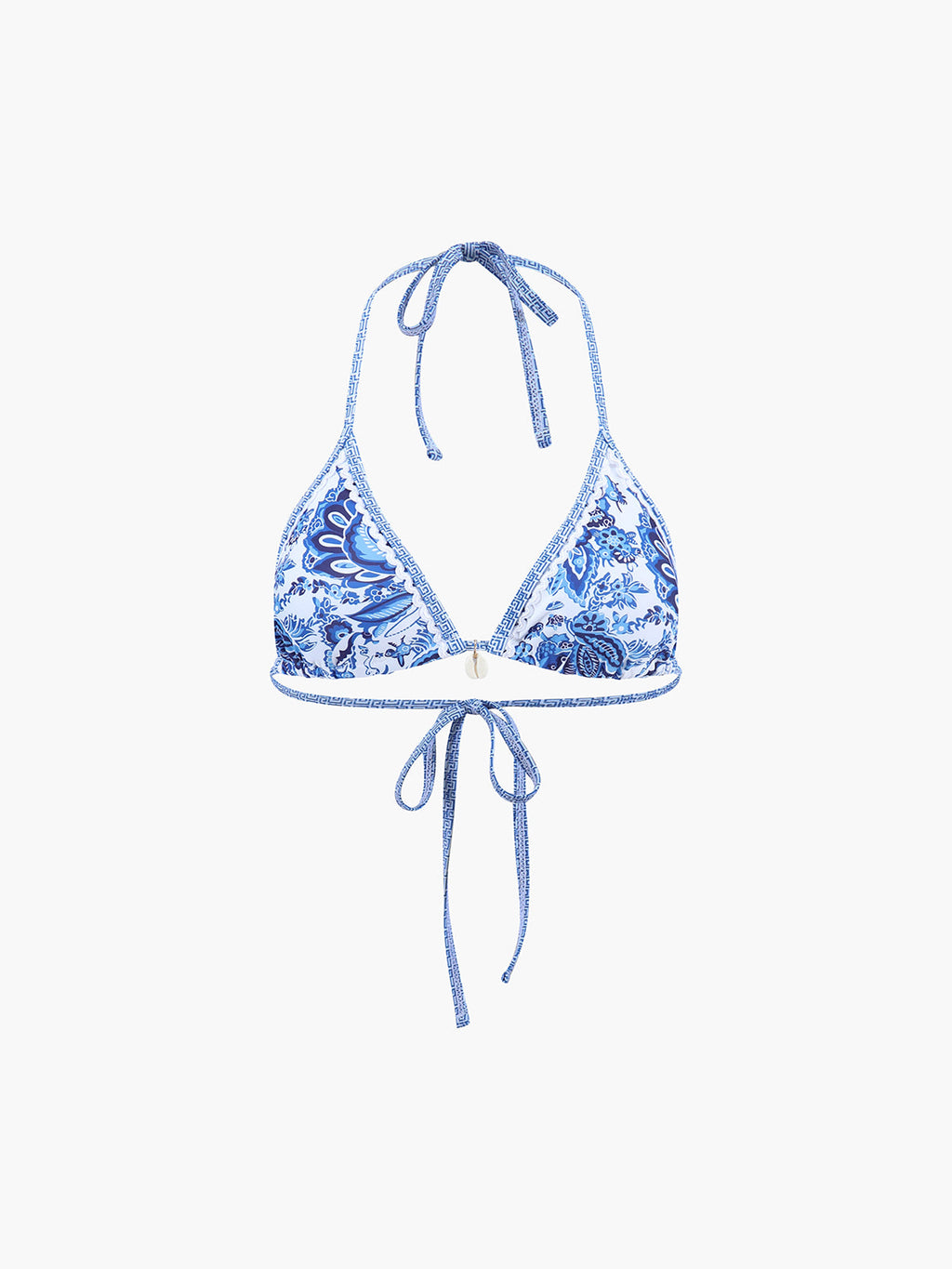 Baskılı Halter Düğümlü Bikini Takımı