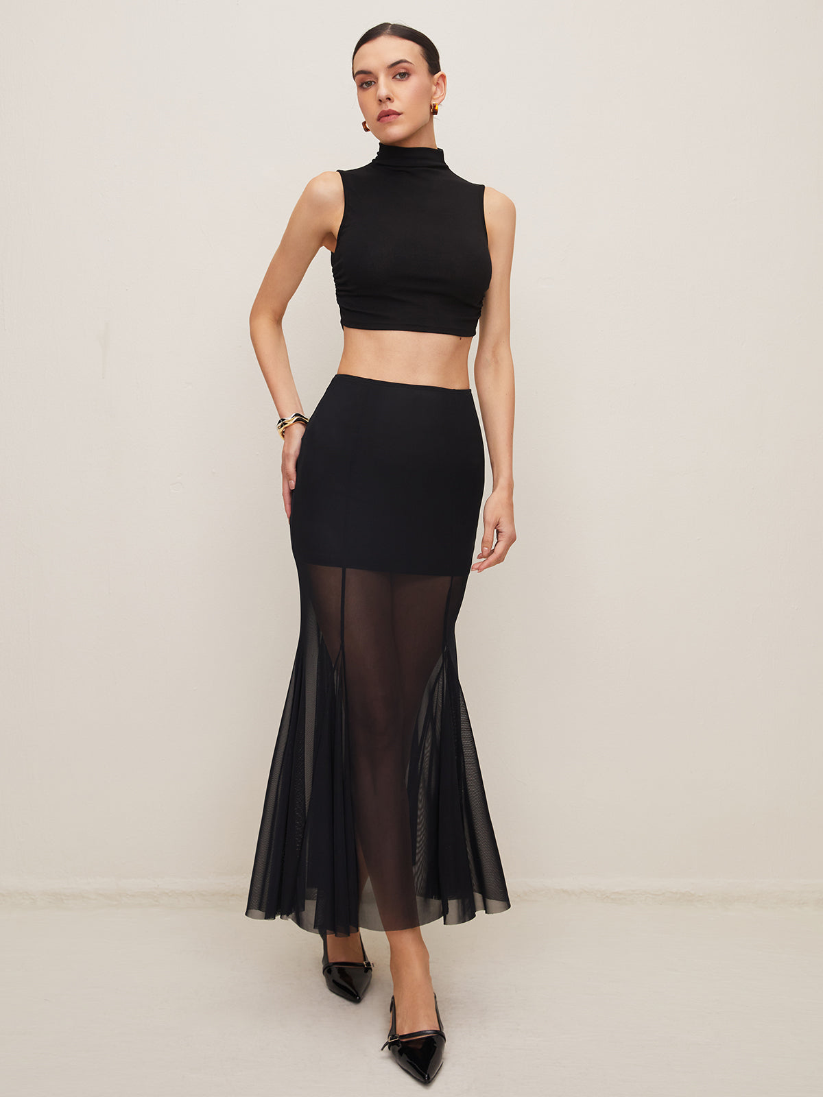 Elegant Transparan Etek