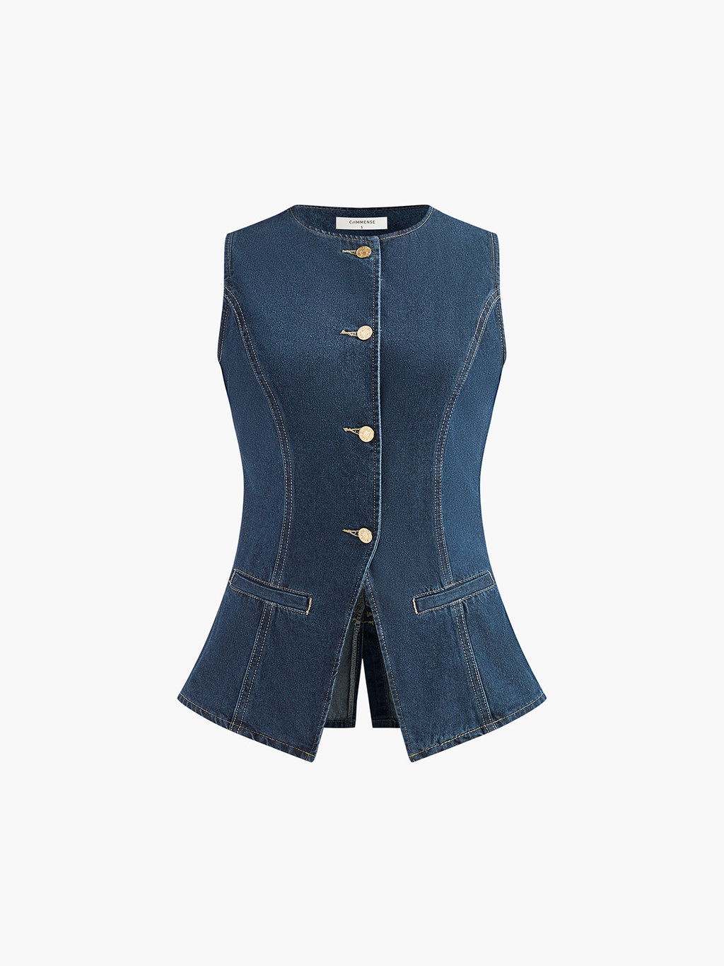 Denim Şort ve Yelek Takım