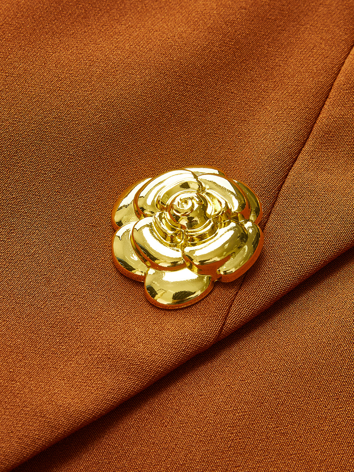 Gold Çiçek Detaylı Mini Elbise