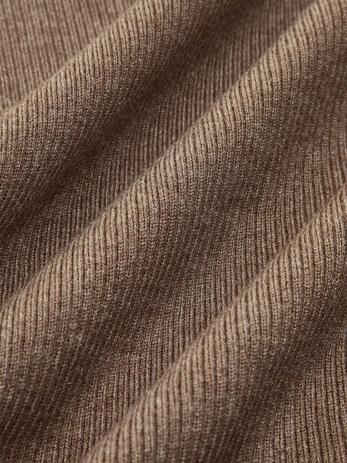 Caramel Slit Maxi Knit Etek