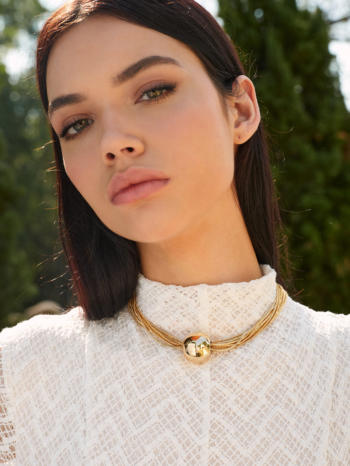 Parlak Top Choker