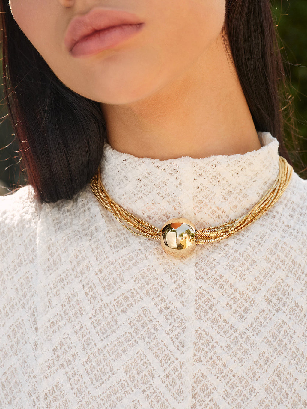Parlak Top Choker