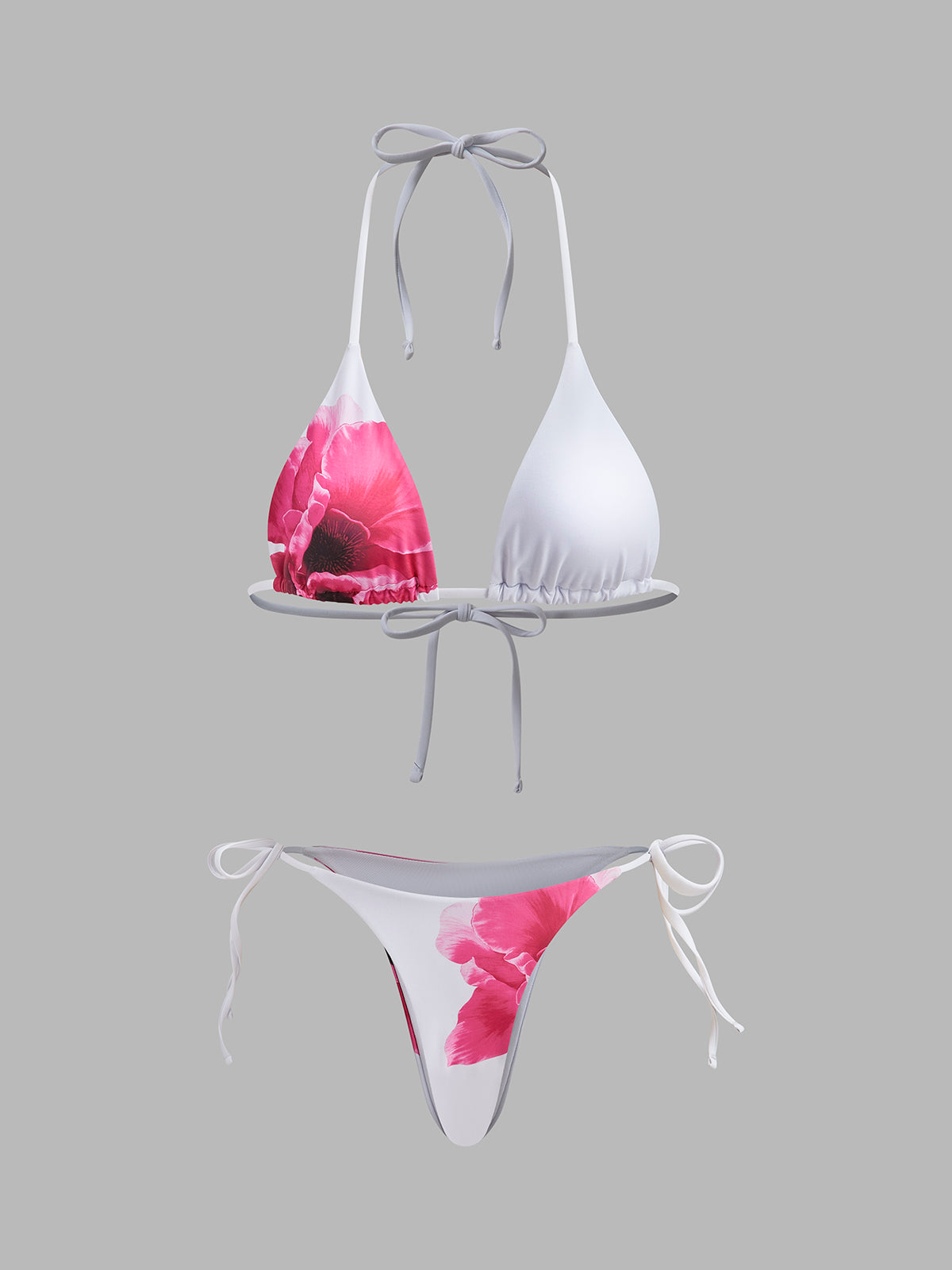 Çiçekli Etekli Bikini Takımı