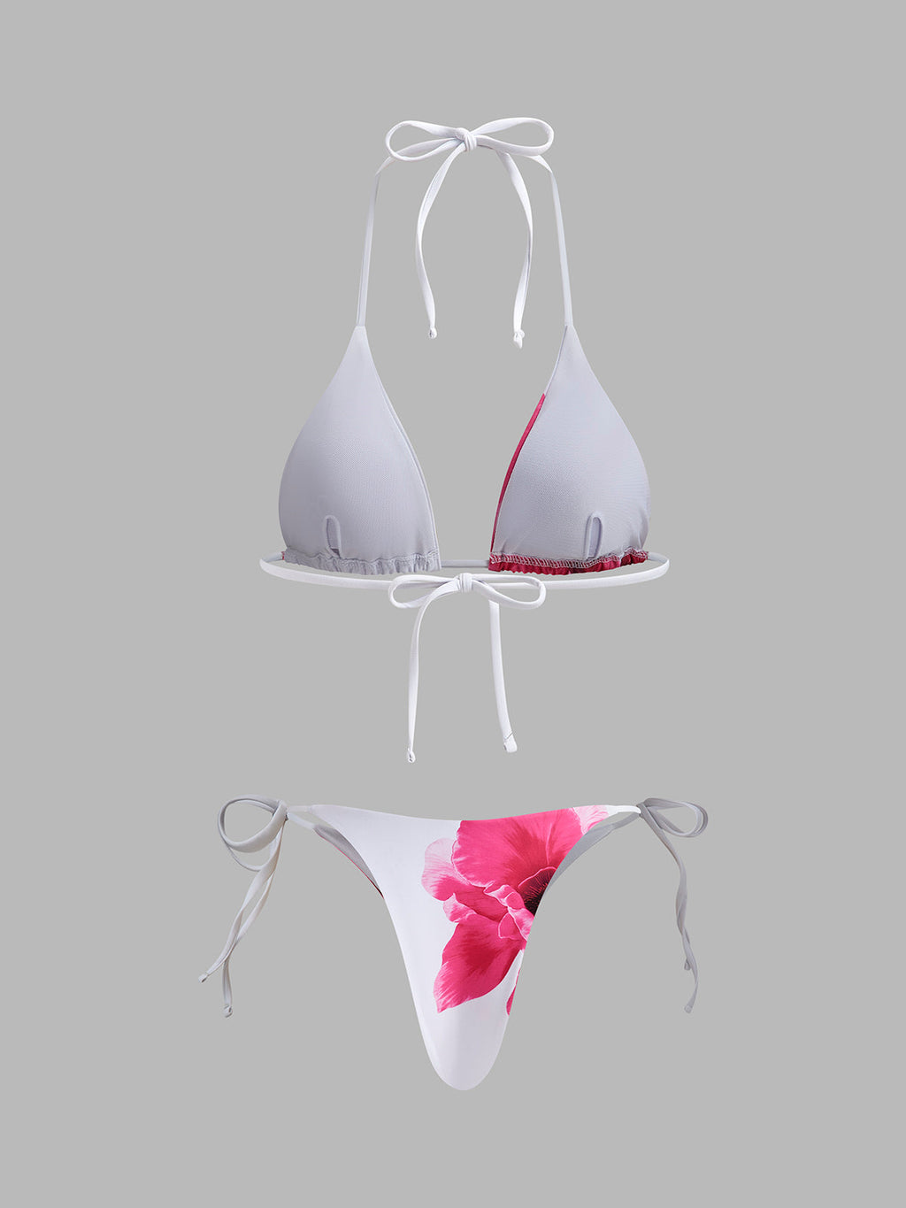Çiçekli Etekli Bikini Takımı