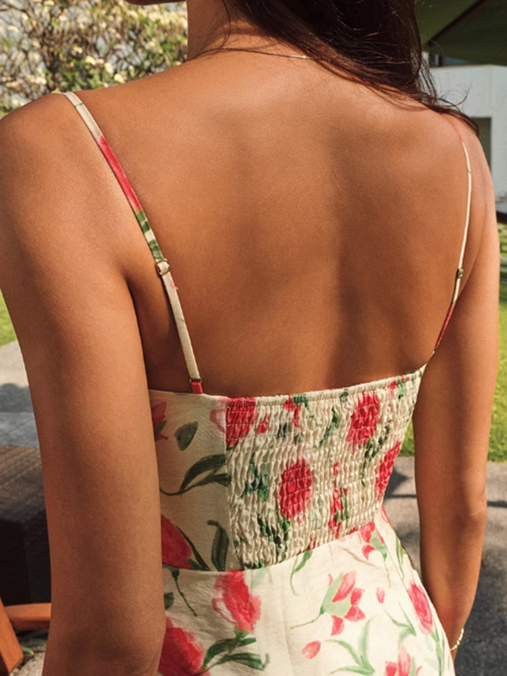 Floral Desenli Midi Elbise