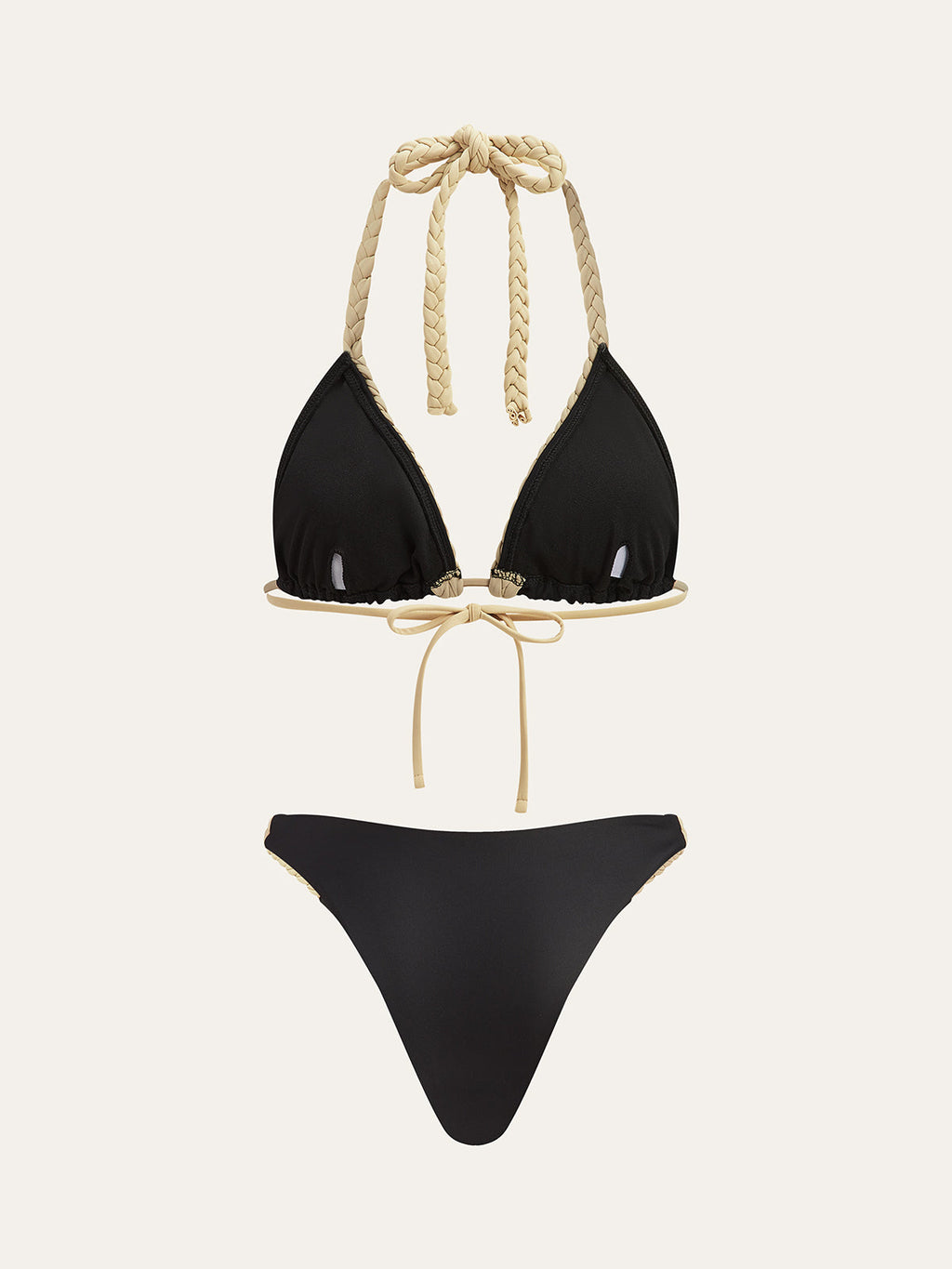 Örgülü Askılı Bikini Takımı