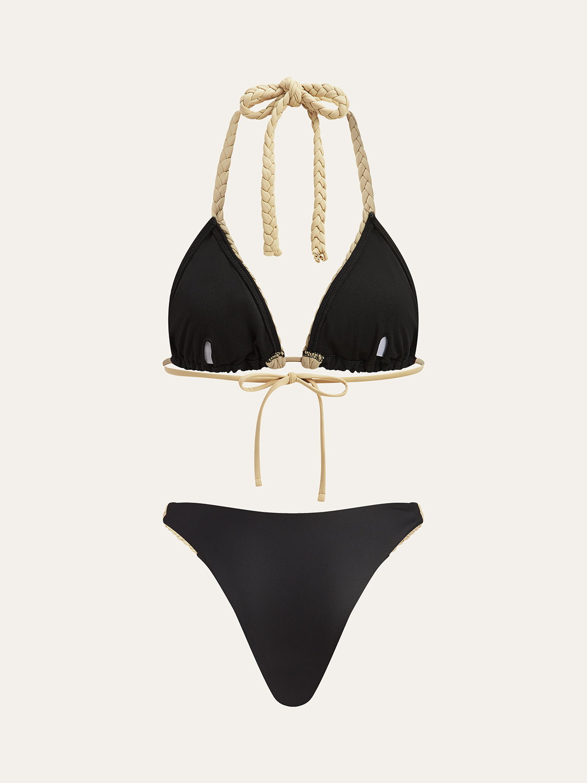 Örgülü Askılı Bikini Takımı
