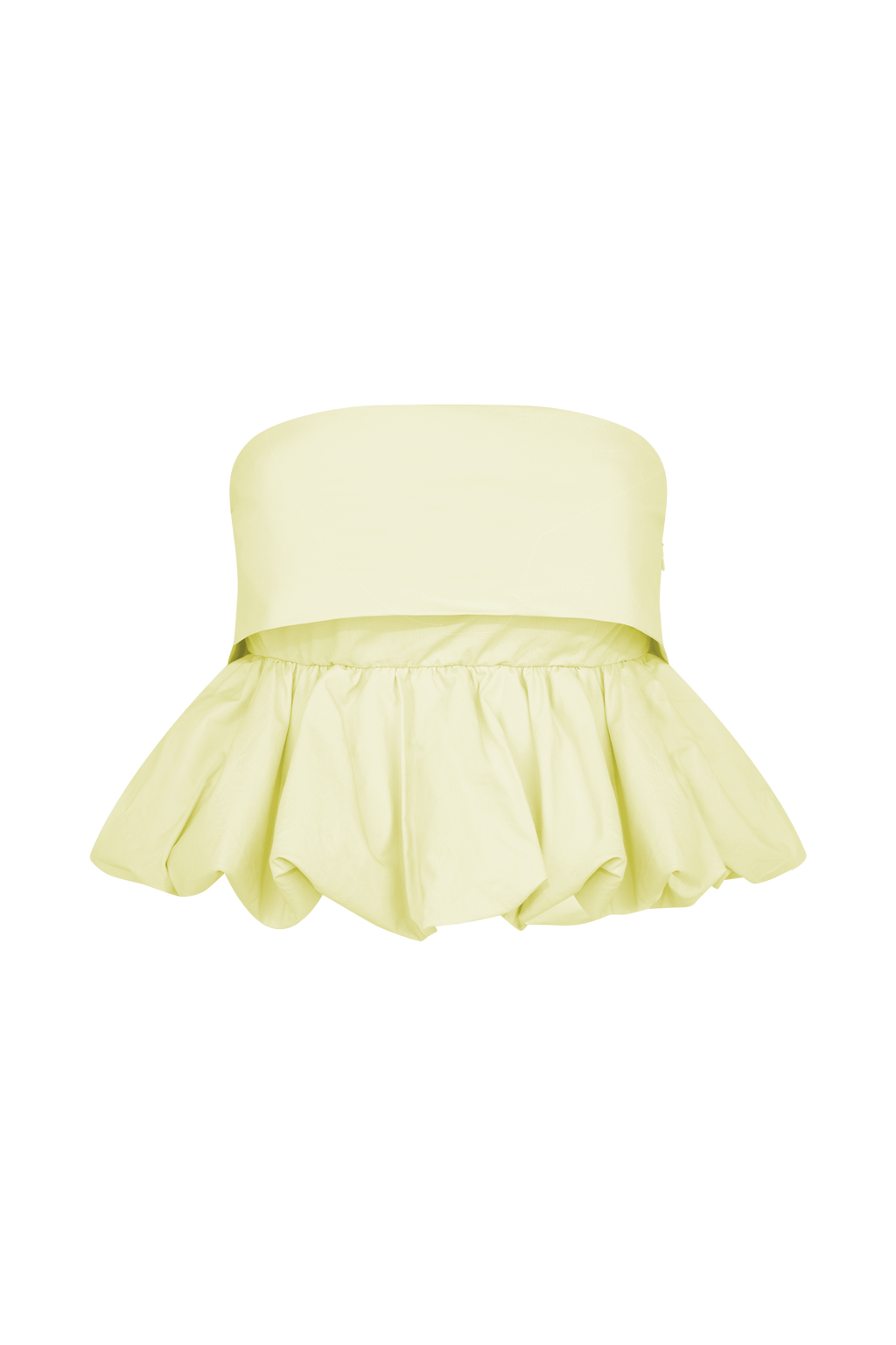 Amirah Strapless Bubble Crop Üst