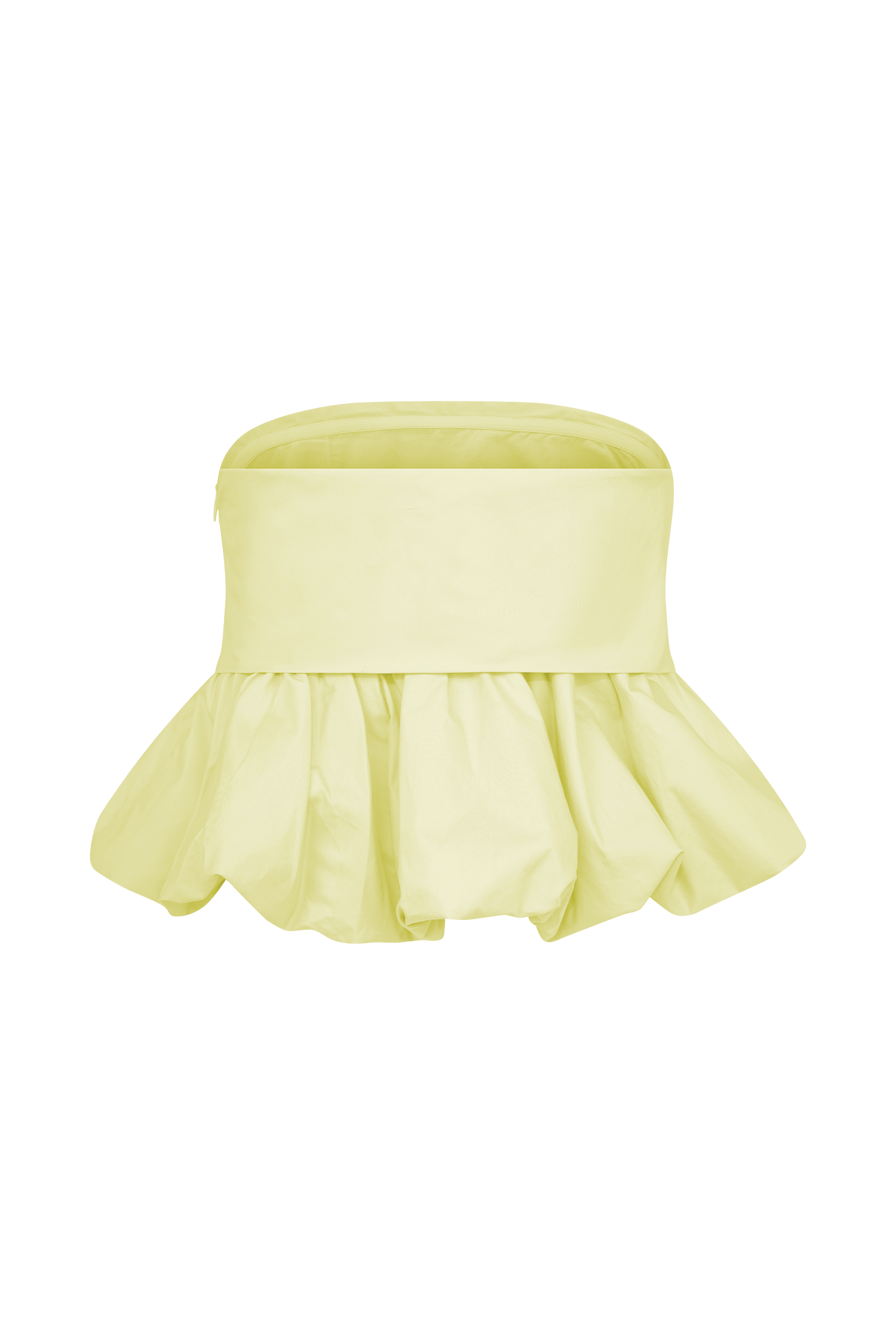 Amirah Strapless Bubble Crop Üst