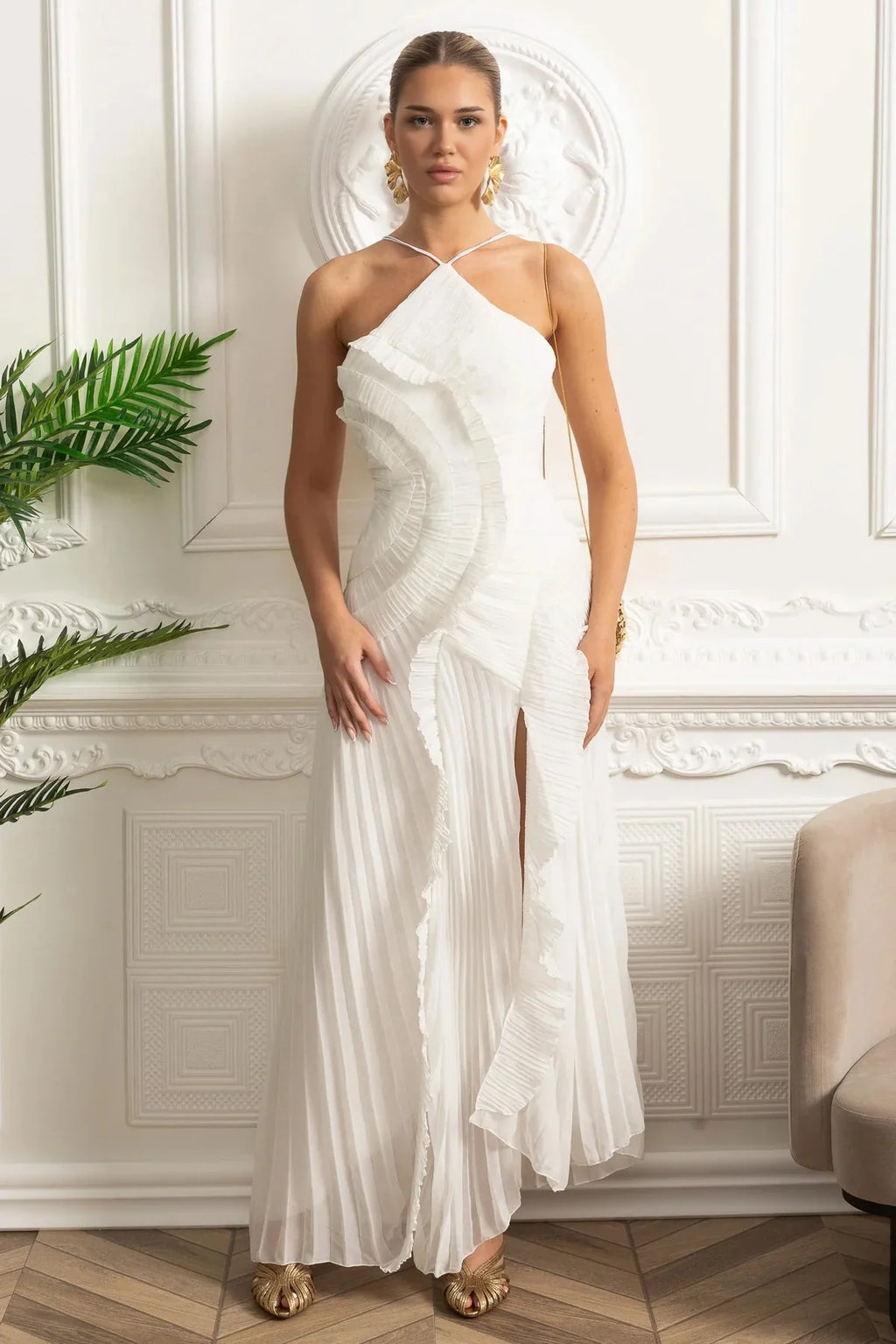 Liora Pure Midi Elbise