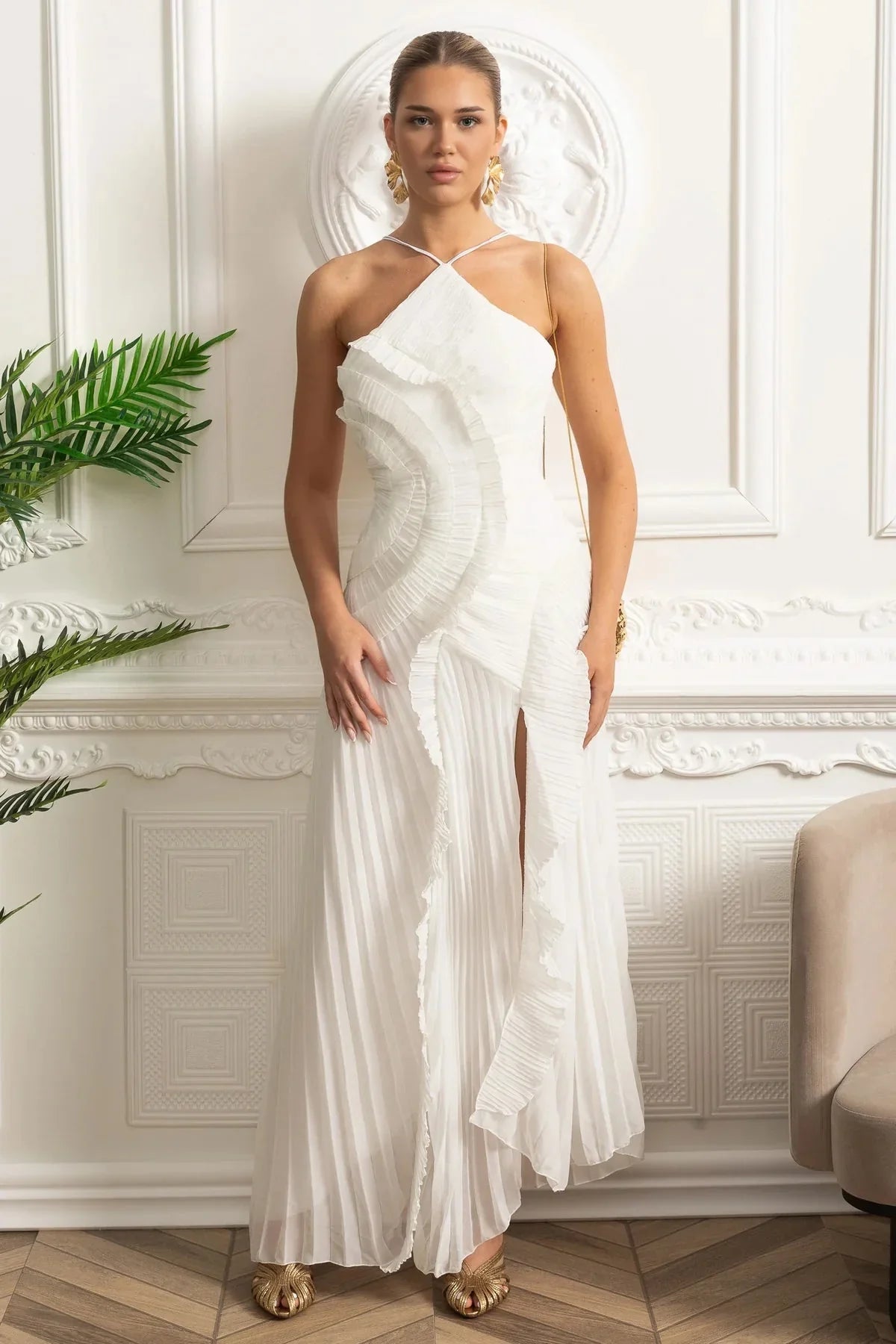 Liora Pure Midi Elbise