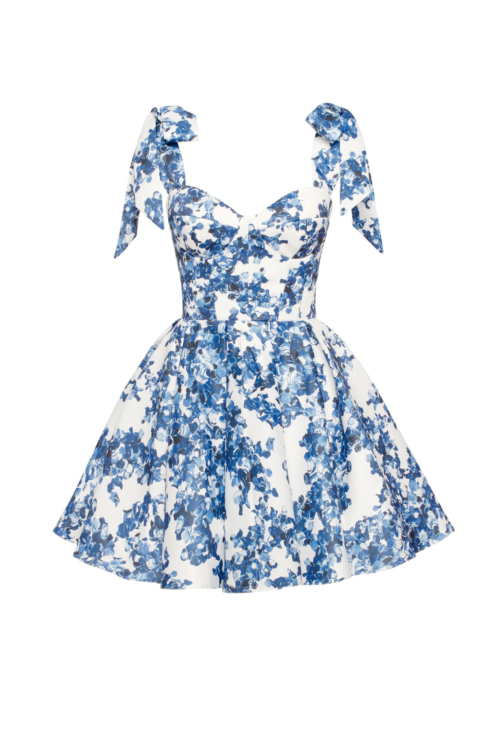 Midnight Bloom Mini Elbise