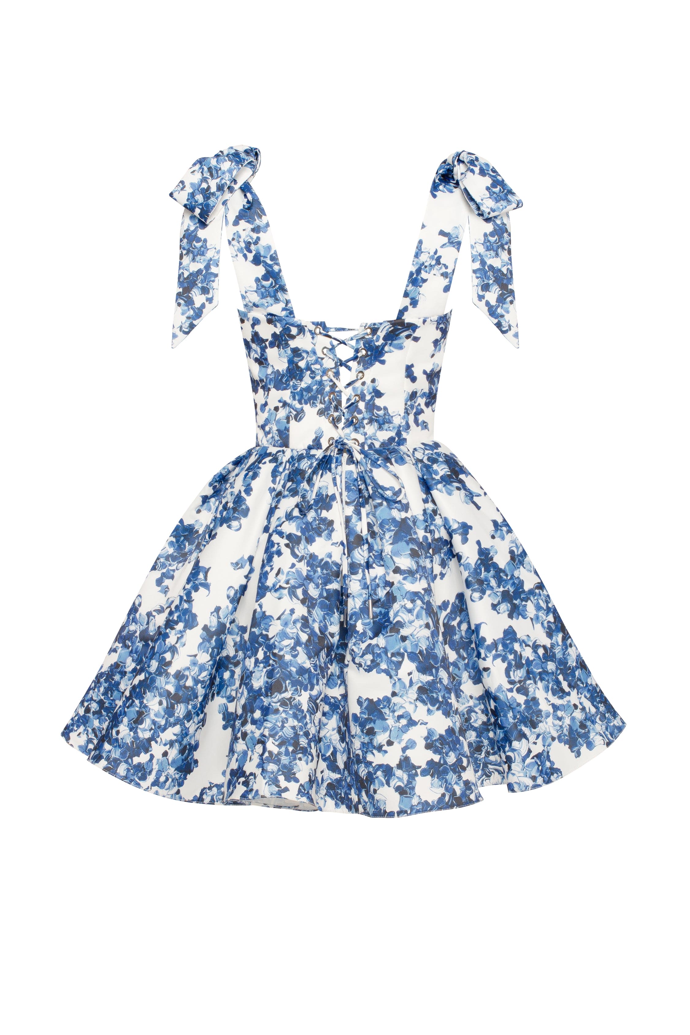 Midnight Bloom Mini Elbise