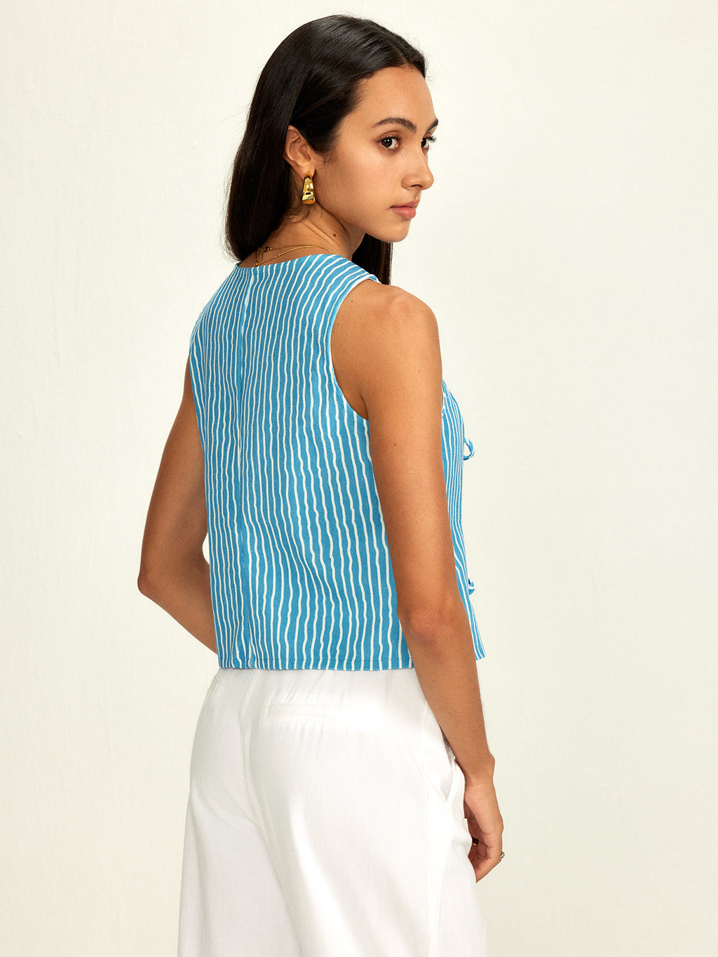 Aqua Breeze Bağcıklı Bluz