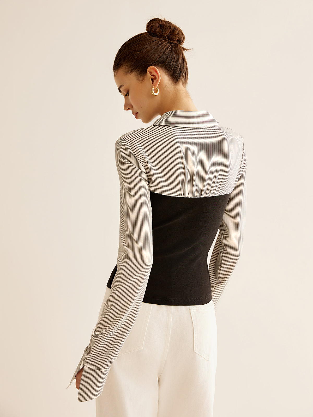 Dual Elegance Korse Detaylı Bluz