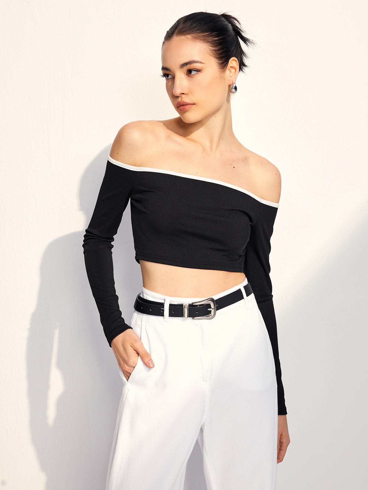 Elegant Crop Bluz