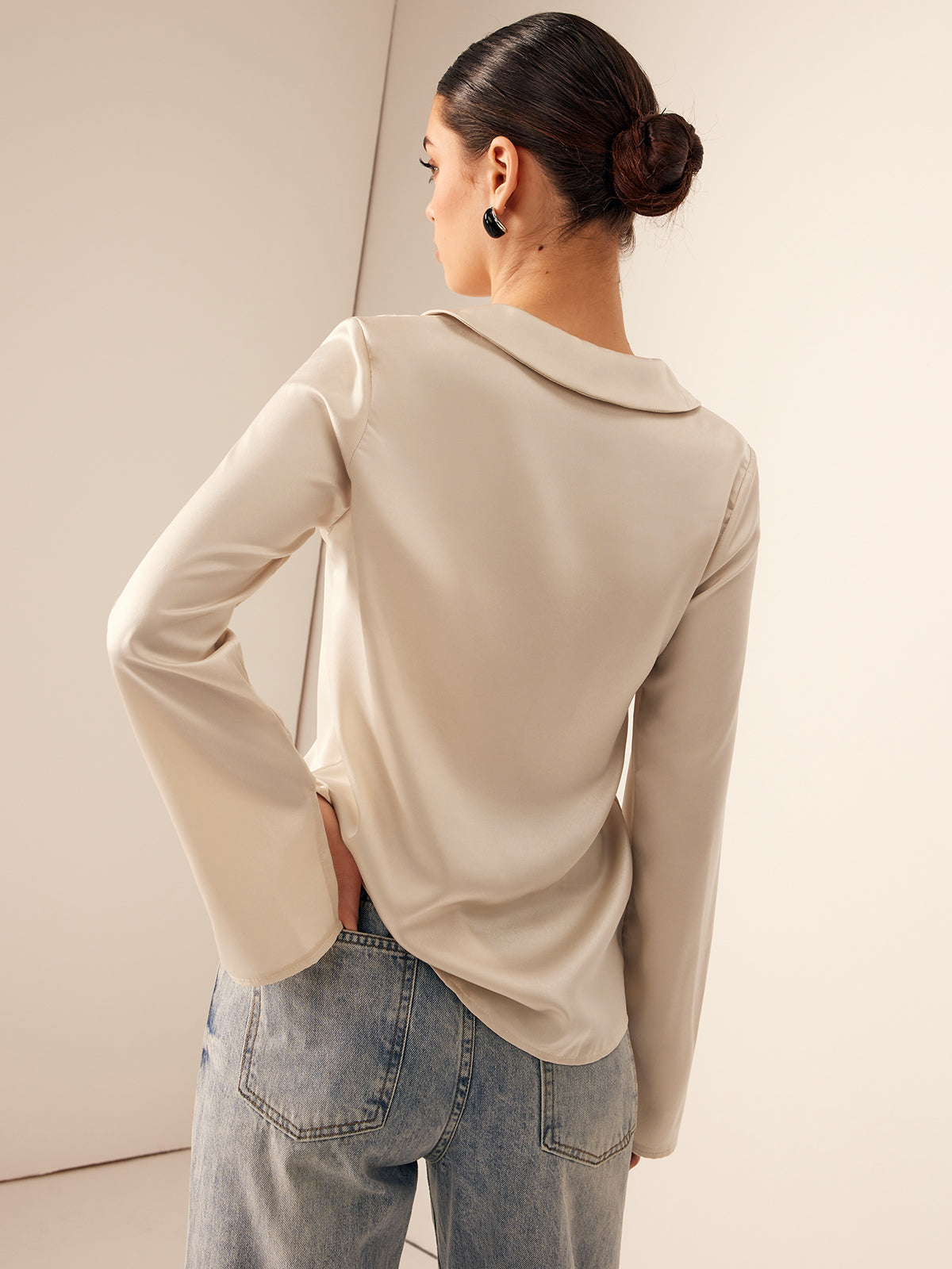 Ivory Bağcık Detaylı Bluz
