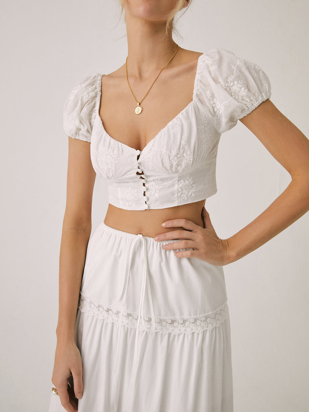 Lace Dream Crop Bluz