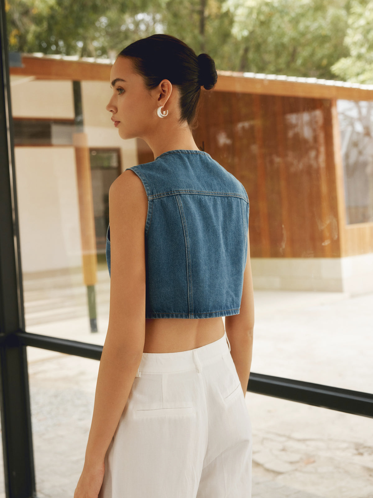 Chic Denim Kısa Yelek