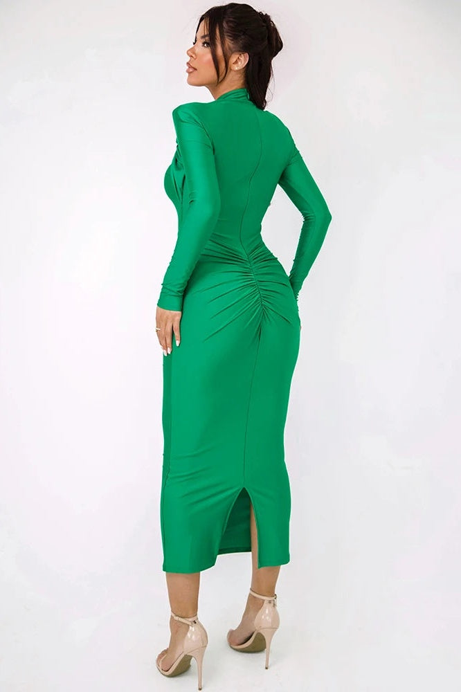 Catherine Oymalı Dantelli Maxi Elbise