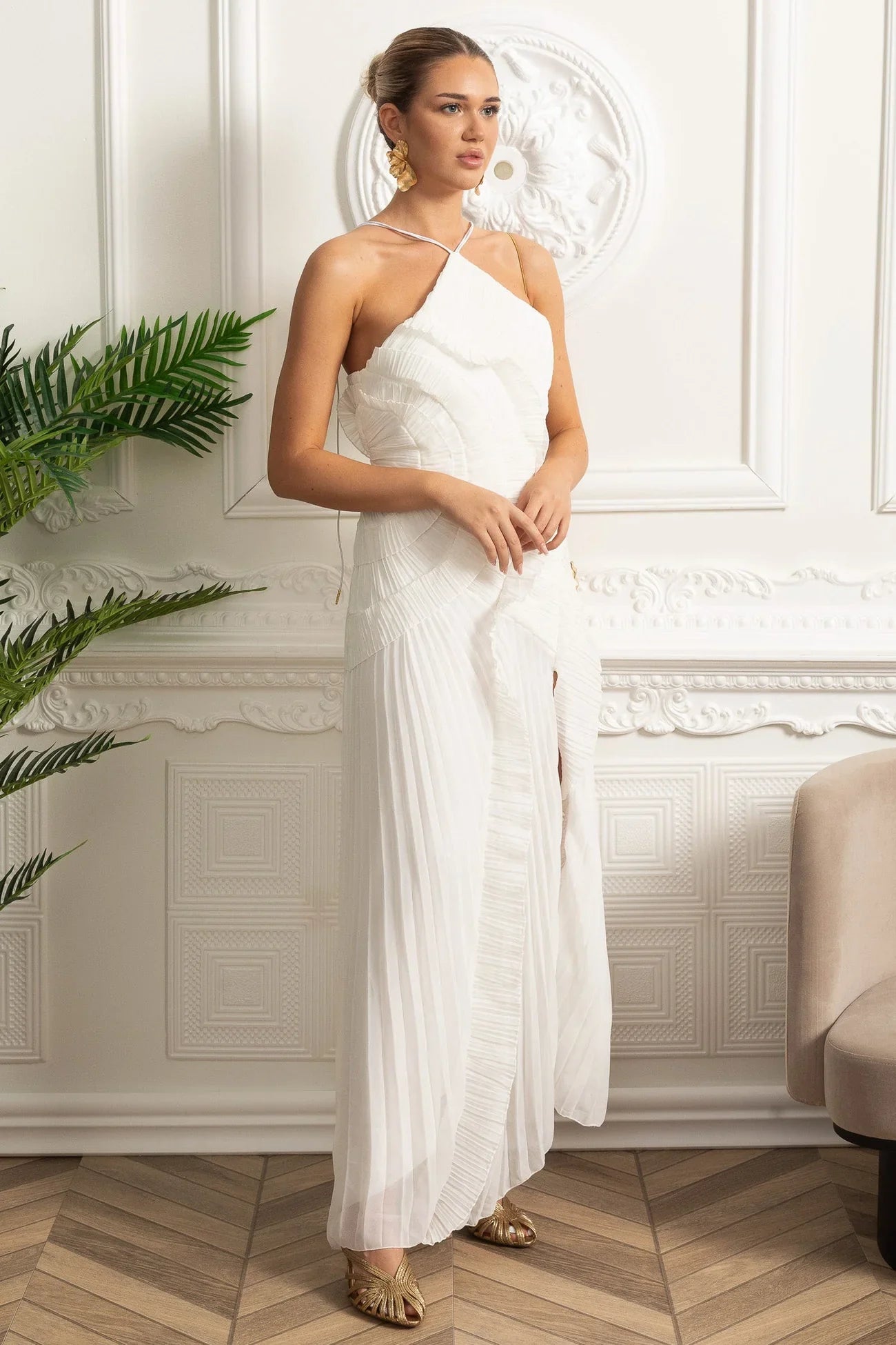 Liora Pure Midi Elbise