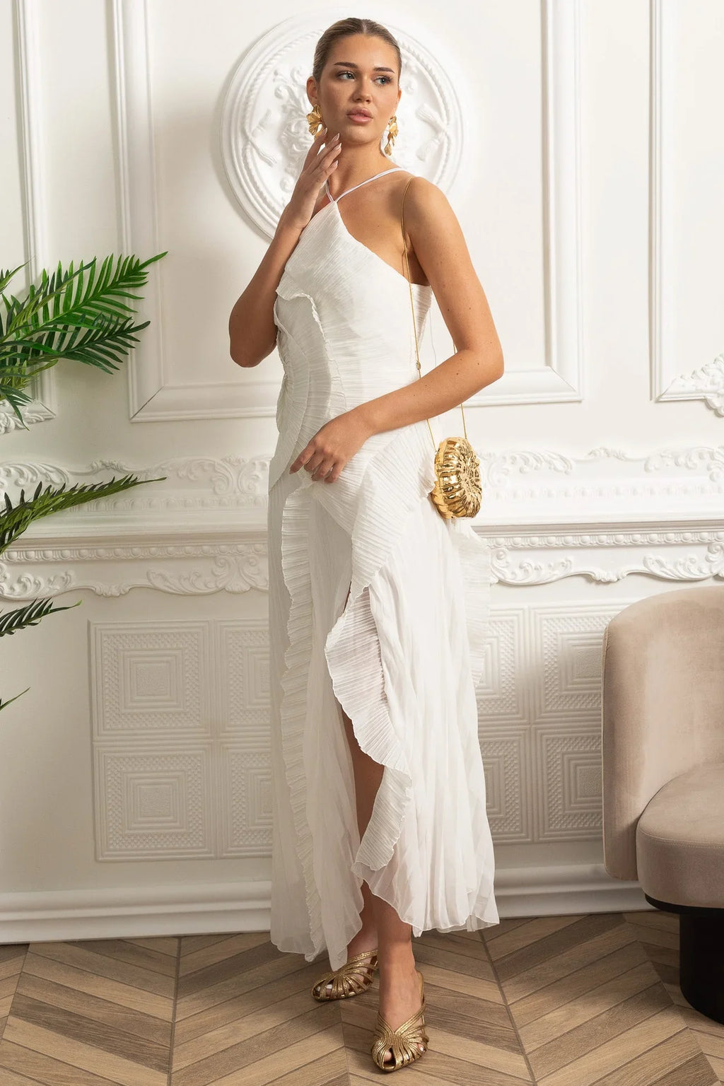 Liora Pure Midi Elbise