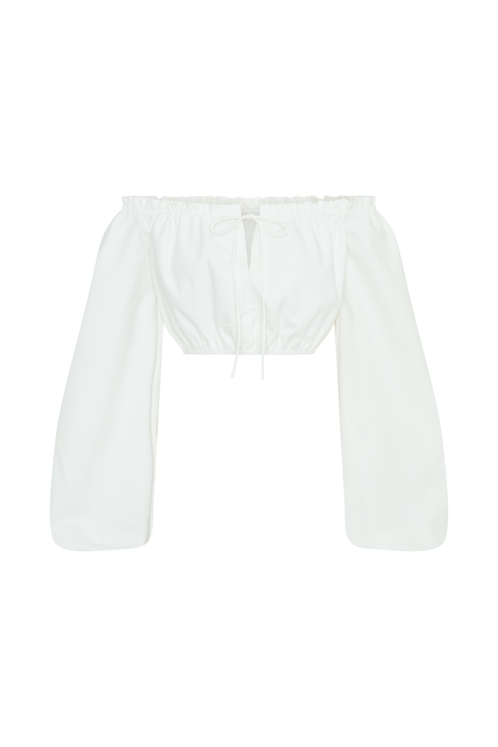 Salome Kayık Yaka Crop Bluz