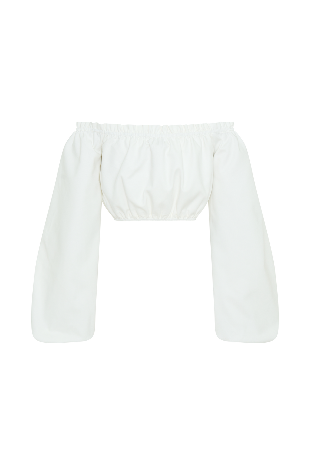 Salome Kayık Yaka Crop Bluz
